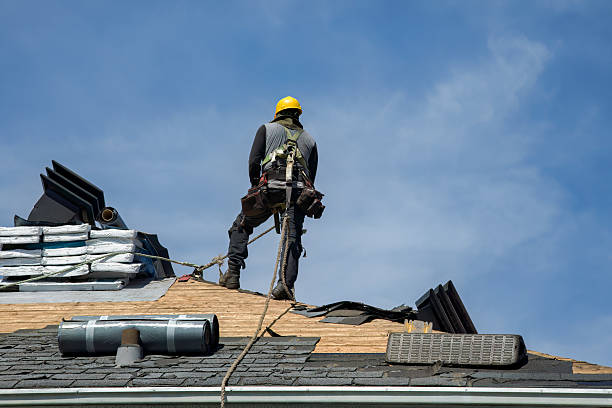 Professional Roofing technician working in Polo, MO